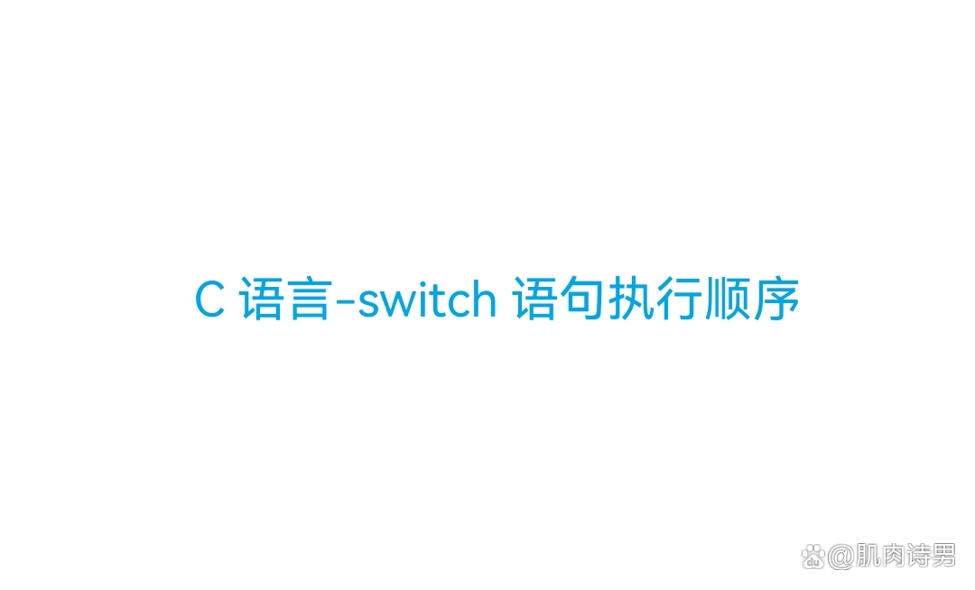 c语言中switch语句(c语言中switch语句中default)
