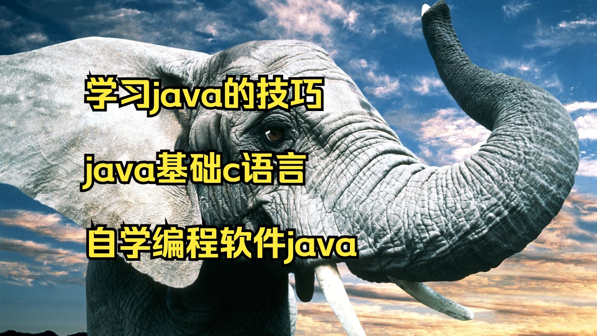 java自学(Java自学课程视频) java自学(Java自学课程视频)