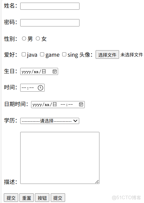 html表单例子(HTML表单设计实例) html表单例子(HTML表单设计实例)