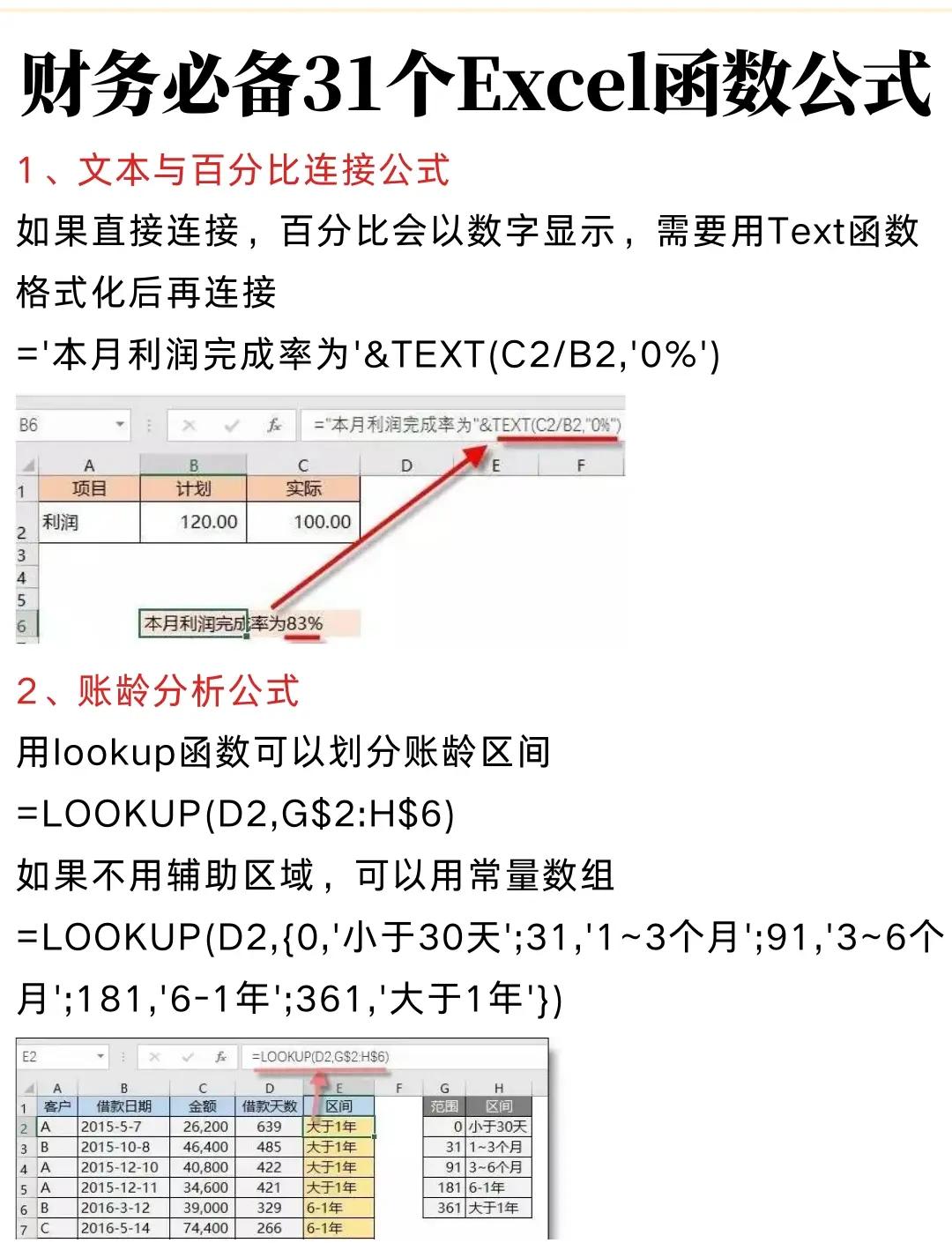 excel表格公式大全(excel表格公式大全及使用)
