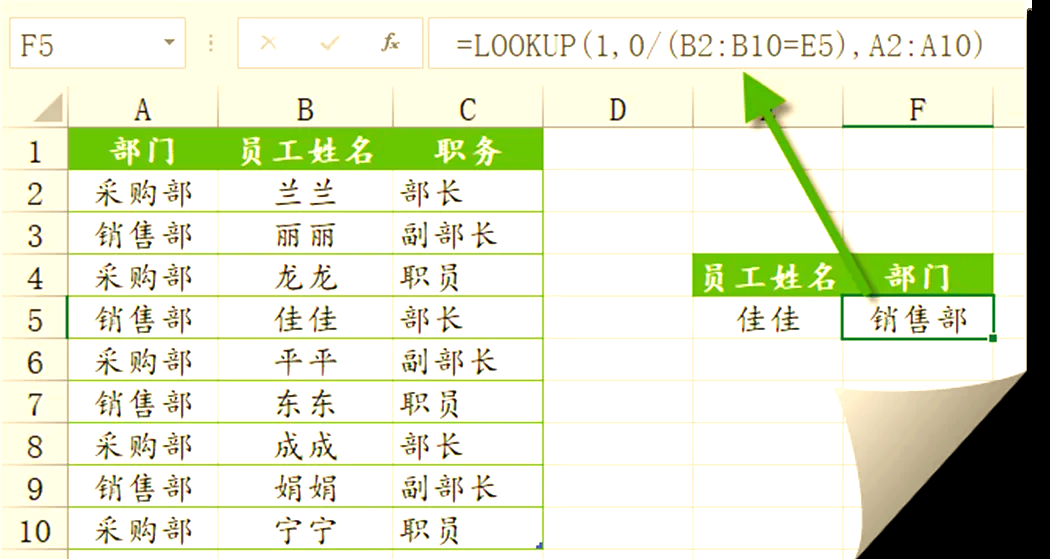 lookup函数的使用方法图解(LOOKUP函数的使用方法及实例) lookup函数的使用方法图解(LOOKUP函数的使用方法及实例)