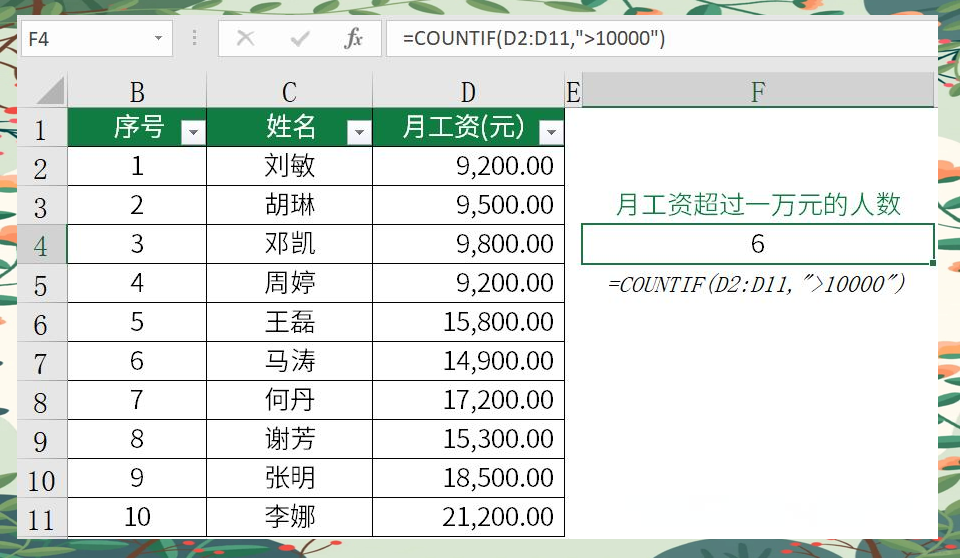 count函数的定义(count函数的4个妙用)