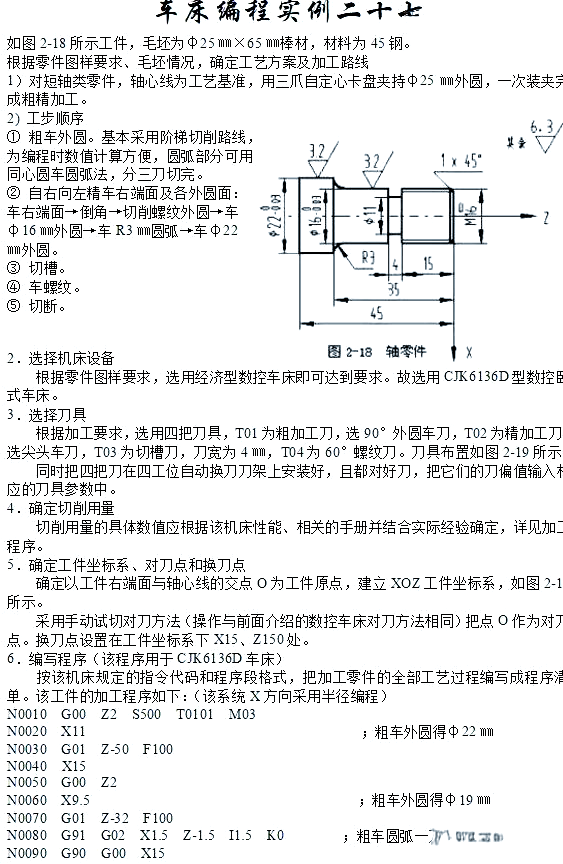 数控车床编程100例图(数控车床编程100例图加程序)