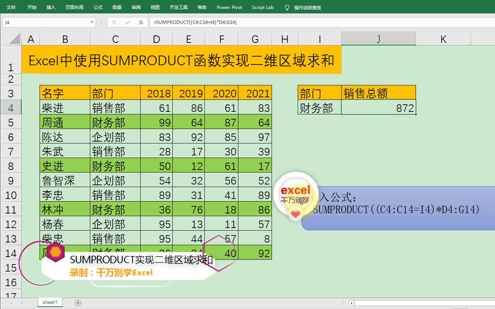 sumproduct函数月份求和(sumproduct函数多条件求和) sumproduct函数月份求和(sumproduct函数多条件求和)