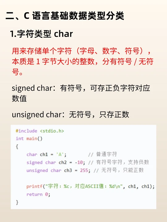 c语言数据类型(c语言数据类型定义)